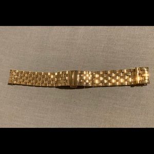 Michele 18mm Sidney Gold Plated 7-link bracelet